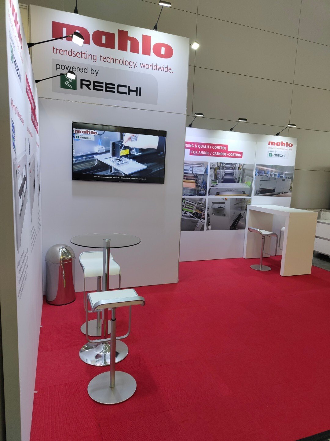 A modular exhibition stand at battery show europe